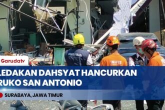 Ledakan Keras Rusak Puluhan Ruko di San Antonio Surabaya, 5 Orang Luka-Luka