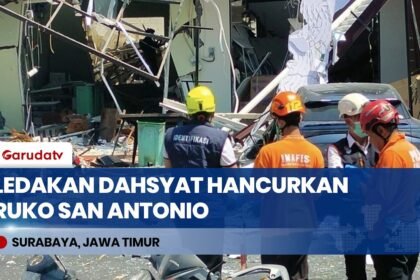 Ledakan Keras Rusak Puluhan Ruko di San Antonio Surabaya, 5 Orang Luka-Luka
