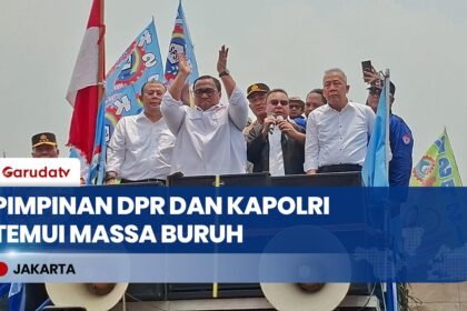 Pimpinan DPR dan Kapolri Temui Buruh, Sambut Pengesahan UU Perlindungan Ketenagakerjaan