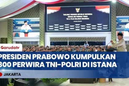 Presiden Prabowo Kumpulkan 800 Perwira TNI-Polri di Istana Negara, Sampaikan Taklimat Penting