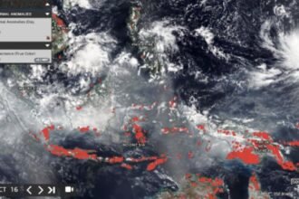 NASA Rekam Amukan Karhutla Indonesia, Dari Titik Merah Membara Hingga Asap Tebal di Singapura