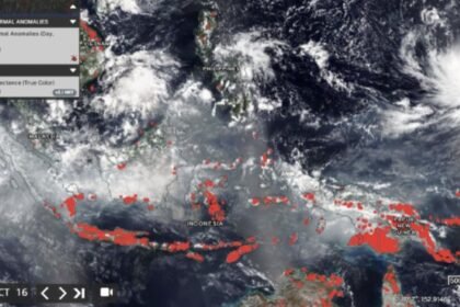 NASA Rekam Amukan Karhutla Indonesia, Dari Titik Merah Membara Hingga Asap Tebal di Singapura