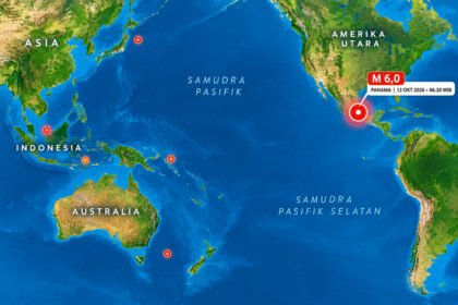 Gempa M6,0 mengguncang Panama pada 12 Oktober 2026 di tengah penanganan dampak gempa M7,7, yang menyebabkan sedikitnya 27 orang terluka dan hampir 900 rumah rusak.