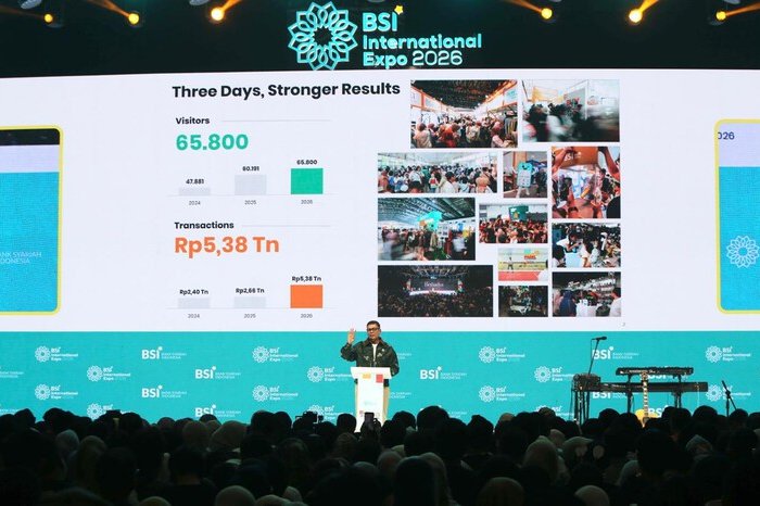 BSI International Expo 2026 mencatat transaksi Rp5,38 triliun dan menarik 65.800 pengunjung selama tiga hari penyelenggaraan di Jakarta.