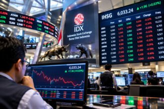 IHSG bergerak fluktuatif pada awal perdagangan Jumat, 9 Oktober 2026, di tengah aksi jual investor asing dan lonjakan harga minyak dunia
