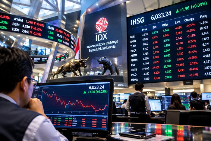IHSG bergerak fluktuatif pada awal perdagangan Jumat, 9 Oktober 2026, di tengah aksi jual investor asing dan lonjakan harga minyak dunia