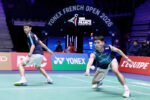 Ganda putra Indonesia Raymond Indra/Nikolaus Joaquin meraih kemenangan 24-22 dan 22-20 atas Chen Bo Yang/Liu Yi pada babak 16 besar French Open 2026 di Paris, Kamis (22/10/2026).