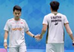 Leo Rolly Carnando/Daniel Marthin saat berlaga di French Open 2026 sebelum mundur dari Hylo Open 2026 akibat cedera lutut kiri Daniel.