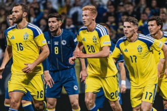 Viktor Gyokeres mencetak gol sekaligus rekor baru Nations League, tetapi kecewa setelah Swedia ditahan Bosnia 1-1.