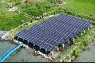 Pemerintah meresmikan operasional PATS Desa Sibonor Ompuratus, Samosir, untuk mendukung irigasi sawah dengan energi surya.