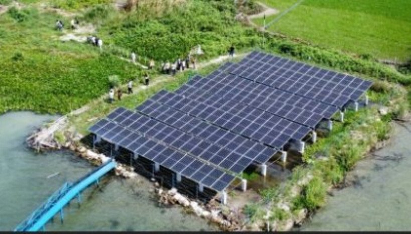 Pemerintah meresmikan operasional PATS Desa Sibonor Ompuratus, Samosir, untuk mendukung irigasi sawah dengan energi surya.