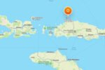Gempa bumi magnitudo 4,1 berpusat di laut, sekitar 56 kilometer di utara Ruteng, Nusa Tenggara Timur, Minggu (18/10/2026).
