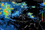BMKG memprakirakan hujan ringan hingga sedang di sejumlah ibu kota provinsi pada Senin, 12 Oktober 2026, dengan potensi petir di beberapa wilayah.