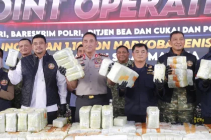 Polri menggagalkan penyelundupan 1,16 ton ketamin dari kapal MT Global 168 di Sumatera Utara, dengan potensi menyelamatkan 5,8 juta jiwa.